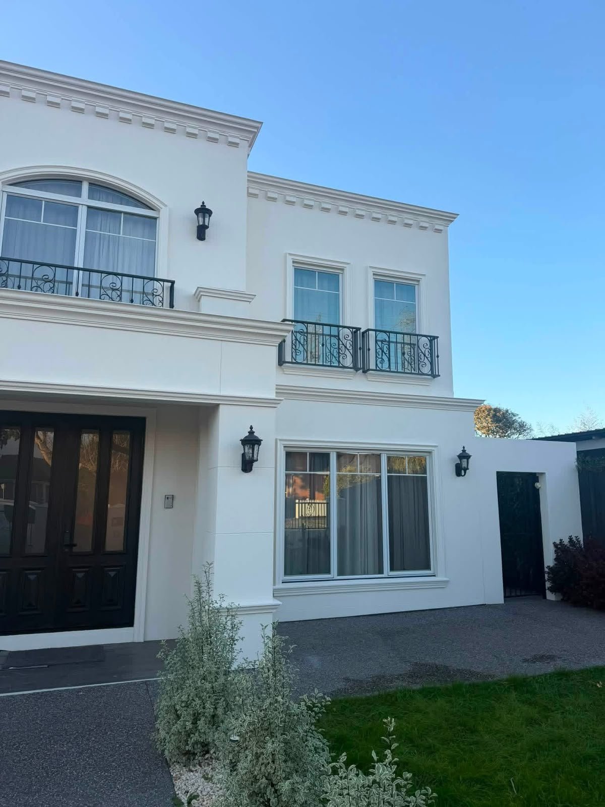 Classic White Exterior with Trim Detail
